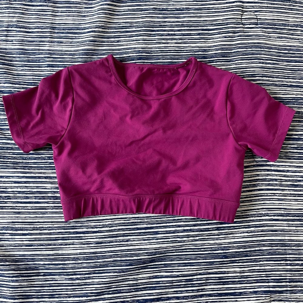 NVGTN Open Back Tee Berry